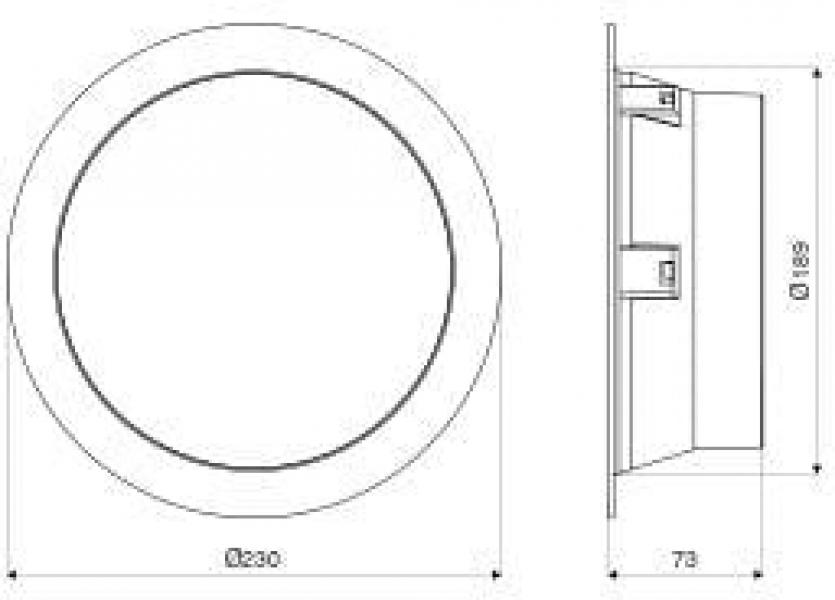 Steinel RS PRO DL 200 SC Sensor-LED-Leuchte mit Bewegungsmelder, 17,3W, IP20, weiß (085292)