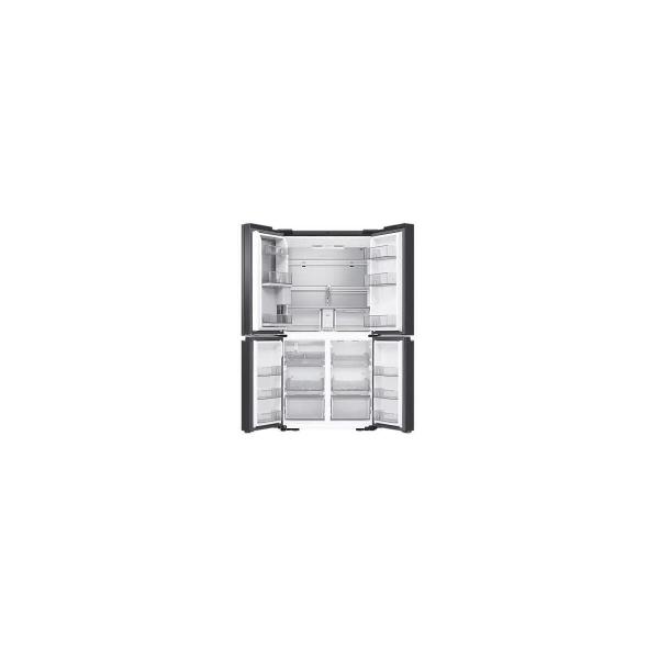 Samsung RF65DG9H0EB1EF Stand Side-by-Side Kombination, 91,2 cm breit, 636 L, NoFrost+, WIFI, Beverage Center mit Dual Water Dispenser, Dual Ice Maker, Festwasseranschluss, Premium Black Steel