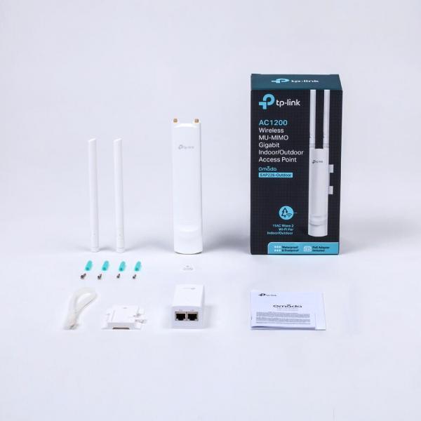 TP-Link AC1200-Dualband-Gigabit-WLAN-Outdoor-Accesspoint mit MU-MIMO, weiß (EAP225-Outdoor)