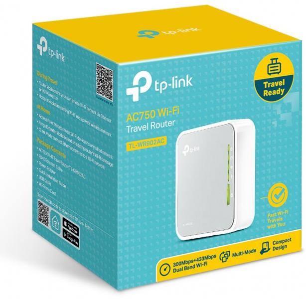 TP-Link Tragbarer AC750-WLAN-Router (TL-WR902AC)