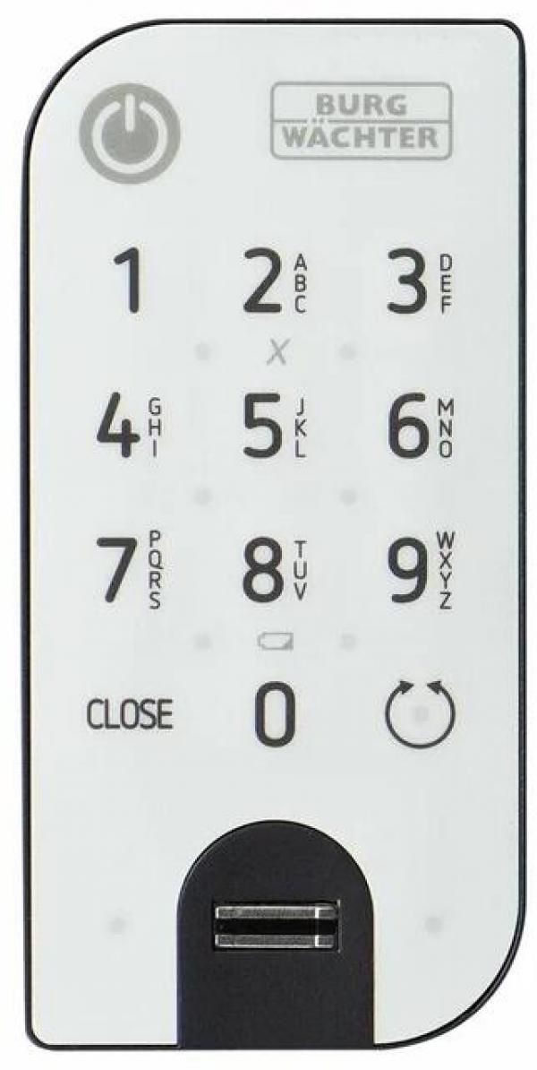 ARDEBO.de Burg Wächter ENTRY 7712 Keypad Fingerprint Tastatur mit Code + Fingerprint, Tastaturfeld beleuchtet (50712)