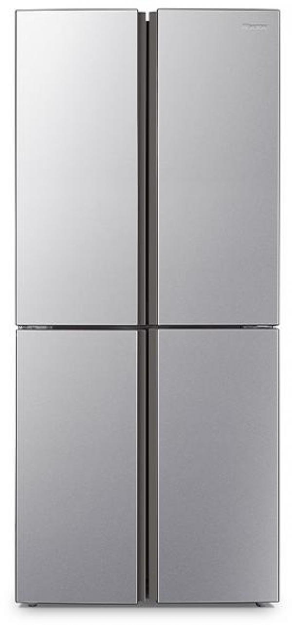 ARDEBO.de Hisense RQ515N4AC2 Multi Door Side-by-Side Kühl-/Gefrierkombination, 79,4 cm breit, 427 L, NoFrost, Multi Airflow-System, LED-Innenbeleuchtung, Edelstahl-Look