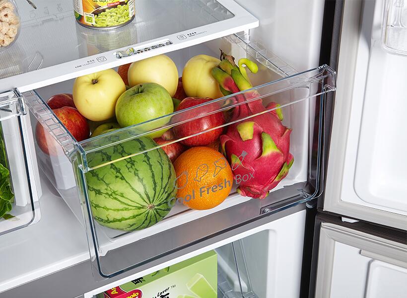 Hisense RQ515N4AC2 Multi Door Side-by-Side Kühl-/Gefrierkombination, 79,4 cm breit, 427 L, NoFrost, Multi Airflow-System, LED-Innenbeleuchtung, Edelstahl-Look