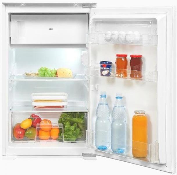 Exquisit EKS131-4-E-040D Einbaukühlschrank mit Gefrierfach, Nischenhöhe: 87,6 cm, 118 L, LED Beleuchtung