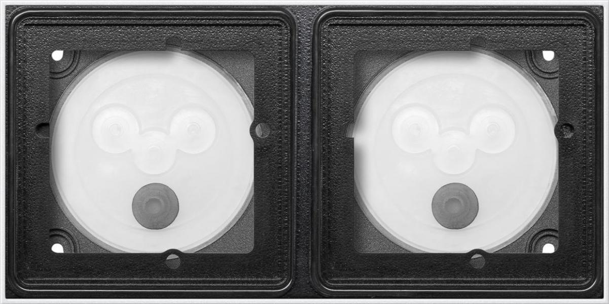 ARDEBO.de Gira 5502910 System 106 AP-Gehäuse 2 Module 1x2, Anthrazit