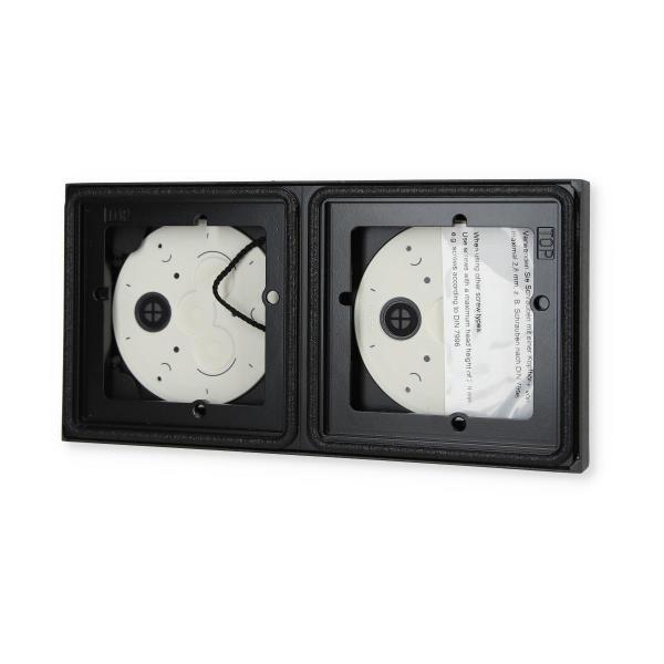 Gira 5502910 System 106 AP-Gehäuse 2 Module 1x2, Anthrazit