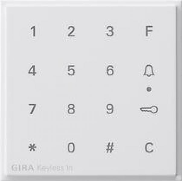 ARDEBO.de Gira 851366 Aufsatz Codetastatur Keyless In, TX_44, reinweiß