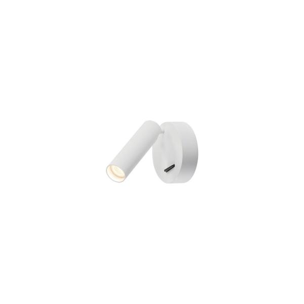 ARDEBO.de SLV KARPO Wand- und Deckenleuchte, einflammig, LED, 3000K, rund, weiß, mit Schalter (152341)