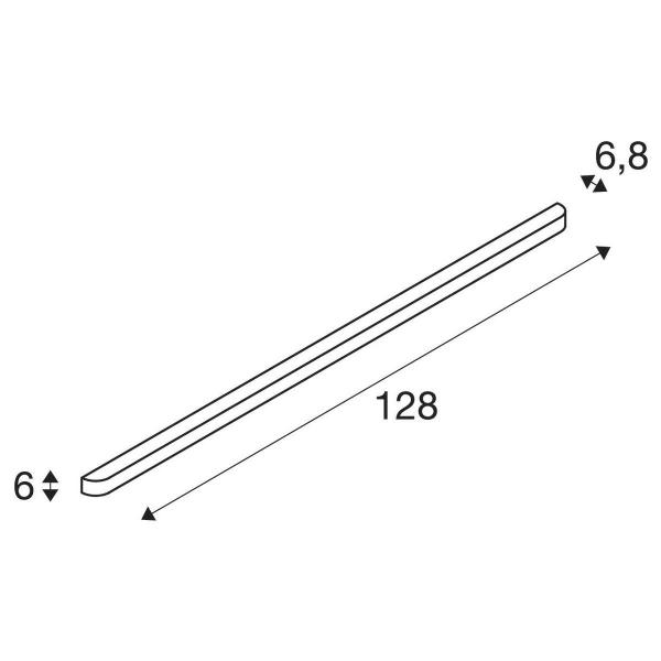 SLV Arlina 130, Indoor LED Wandaufbauleuchte 3000K, aluminium (1002240)