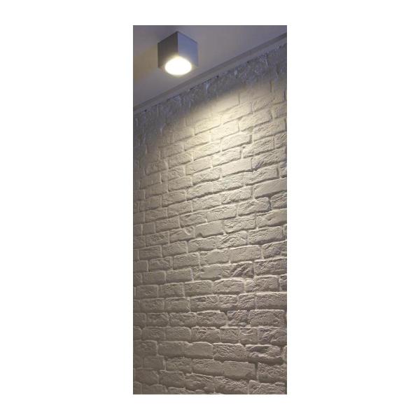 SLV BIG THEO, Outdoor Deckenleuchte, QPAR111, IP44, eckig, max. 75W, silbergrau (229554)