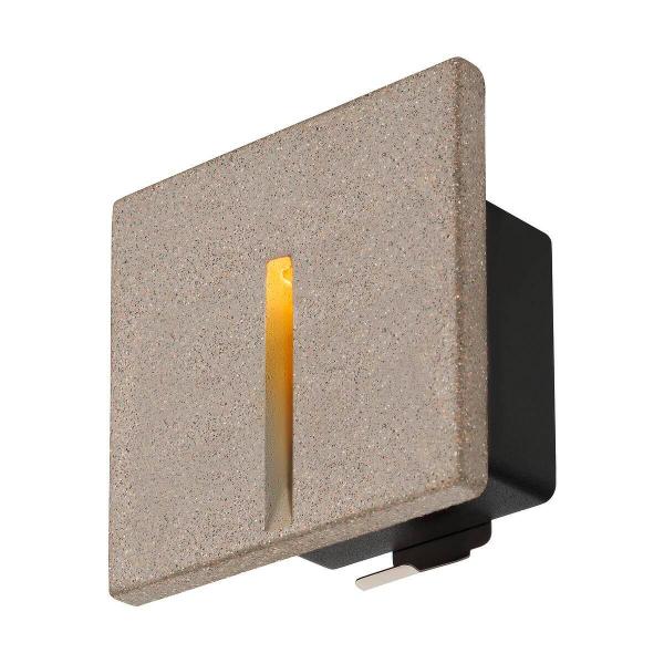 ARDEBO.de SLV CONCRETO Wandeinbauleuchte, 3.2W, 15lm, 3000K, IP65, grau (1006407)