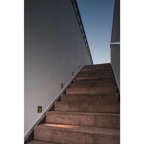 SLV CONCRETO Wandeinbauleuchte, 3.2W, 15lm, 3000K, IP65, grau (1006407)