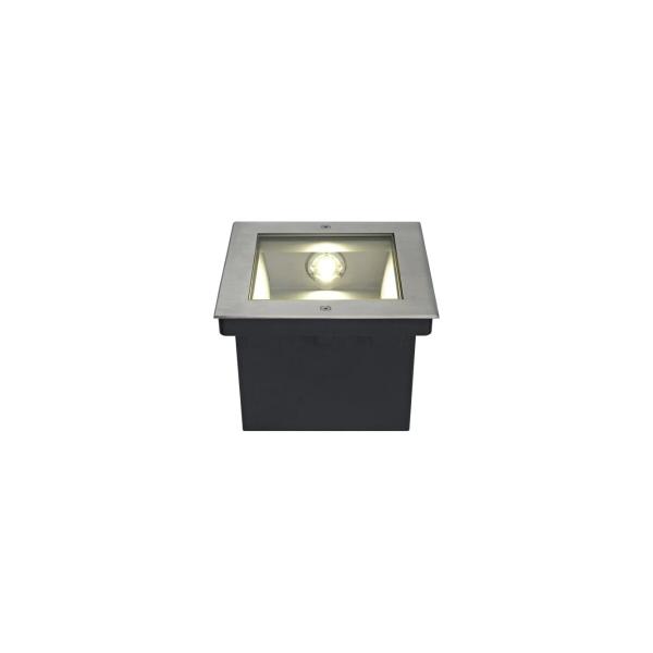 SLV DASAR 225 Outdoor Bodeneinbauleuchte, LED, 3000K, IP67, edelstahl 316, asymmetrisch, 34W (229383)