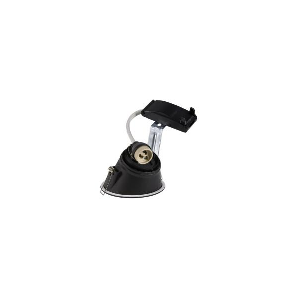 SLV HORN-A Einbauleuchte, QPAR51, rund, schwarz, max. 25W, inkl. Clipfedern (113150)