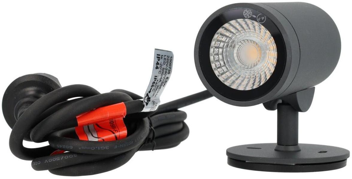 SLV HELIA Outdoor Strahler, LED, 3000K, 35°, anthrazit, IP66 (1000735)