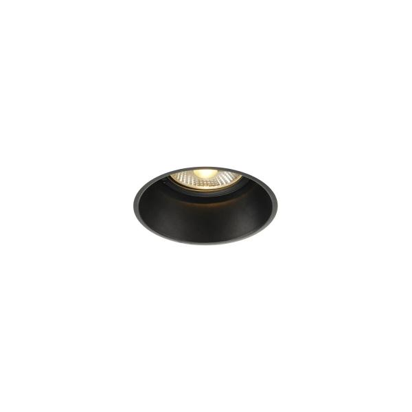 ARDEBO.de SLV HORN-T Einbauleuchte, QPAR111, rund, schwarz, max. 75W, inkl. Clipfedern (113170)