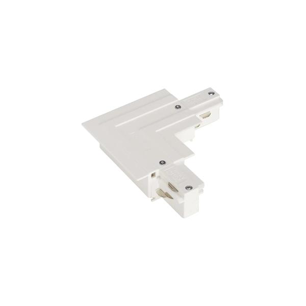 ARDEBO.de SLV L-Verbinder für EUTRAC Hochvolt 3Phasen-Einbauschiene, weiß, Erde außen (1001536)