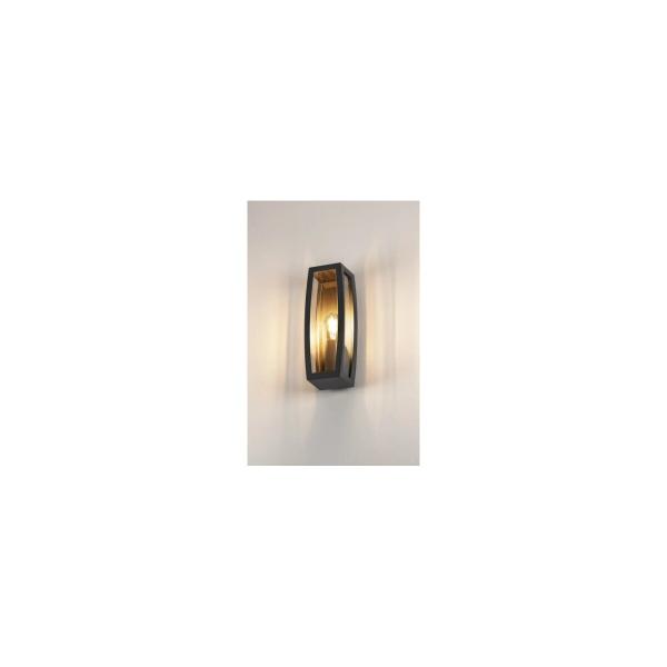 SLV MERIDIAN BOX Outdoor Wandleuchte, TC-(D,H,T,Q)SE, IP54, anthrazit, max. 25W (230655)