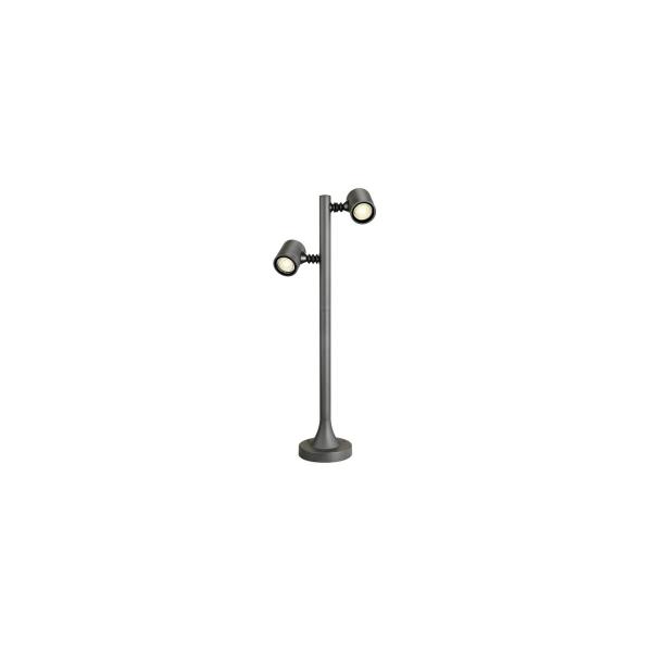 SLV MYRA 2 Outdoor Spiessleuchte, zweiflammig, LED GU10 51 mm, IP44, anthrazit (233185)