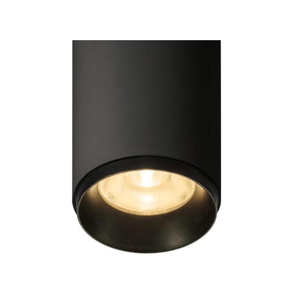 SLV NUMINOS SPOT PHASE M, Indoor, LED, Deckenaufbauleuchte, 2700K, 36°, schwarz/schwarz (1004195)