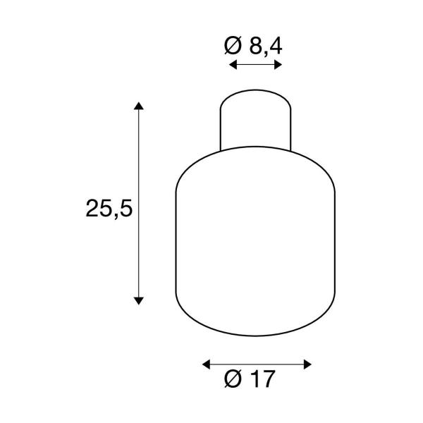 SLV OVALISK Outdoor LED Deckenaufbauleuchte, CCT switch 3000/4000K, anthrazit (1004677)