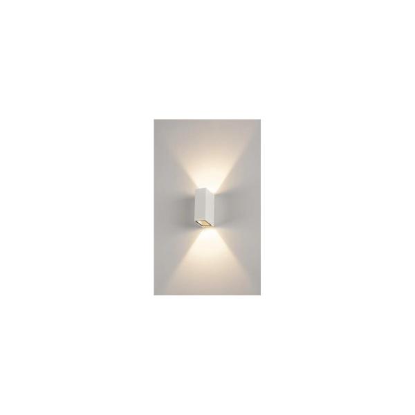 SLV QUAD BIG UP/DOWN Wandleuchte, LED, 3000K, IP44, eckig, weiß (232441)