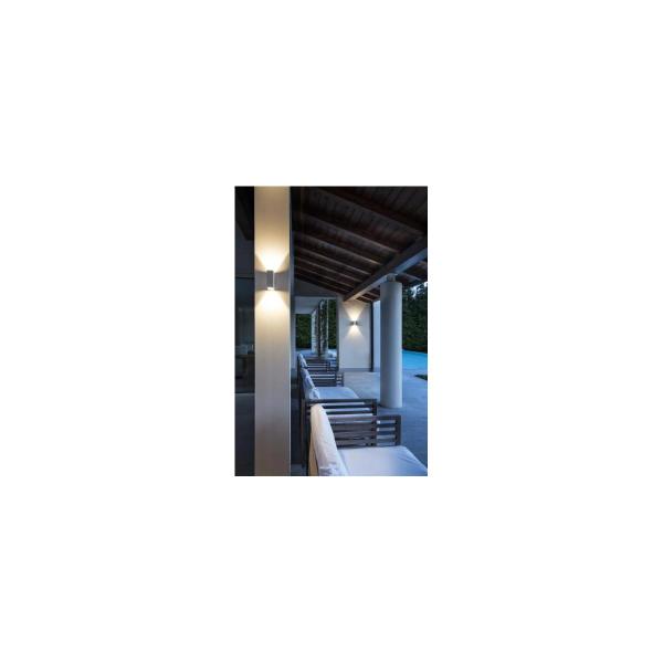SLV QUAD BIG UP/DOWN Wandleuchte, LED, 3000K, IP44, eckig, weiß (232441)