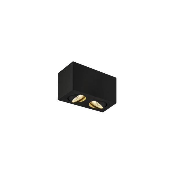 ARDEBO.de SLV TRILEDO Double LED Indoor Deckenaufbauleuchte, schwarz, 3000K, 14W (1002003)