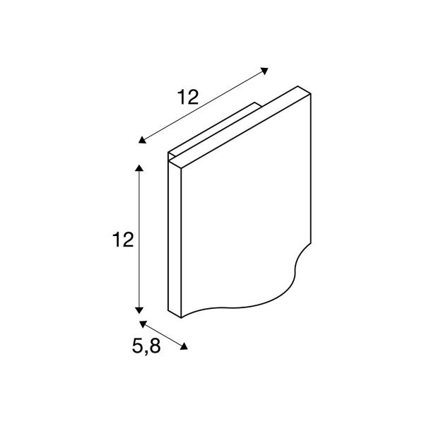 SLV VILUA S Outdoor Wandaufbauleuchte, anthrazit, 3000K, IP54, 100°, 405lm (1002503)