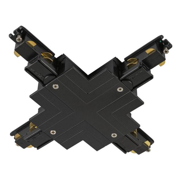 ARDEBO.de SLV X-Verbinder für S-TRACK 3-Phasen-Einbauschiene, DALI, schwarz (1006535)