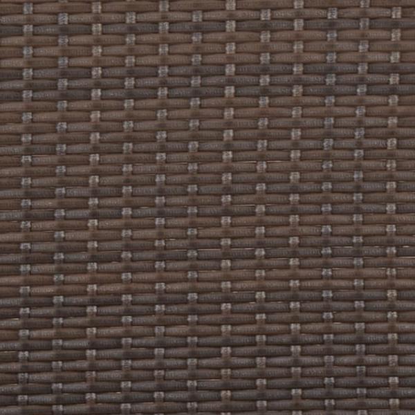 Gartenbank 2-Sitzer mit Kissen Braun Poly Rattan