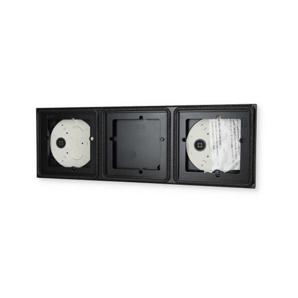 Gira 5503910 System 106 AP-Gehäuse 3 Module 1x3, Anthrazit, Aufputz