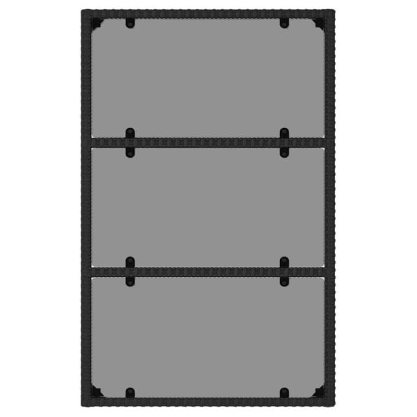 6-tlg. Garten-Lounge-Set mit Kissen Schwarz Poly Rattan