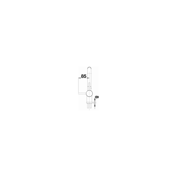 Blanco Linus-S Einhebelmischer, Hochdruck, herausziehbarer Auslauf, massiv PVD steel