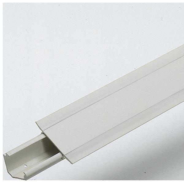 ARDEBO.de Gewiss NP42501 Eckkanal, mit Bodenlochung, PVC, 30x50x2000mm, cremeweiß, 2m