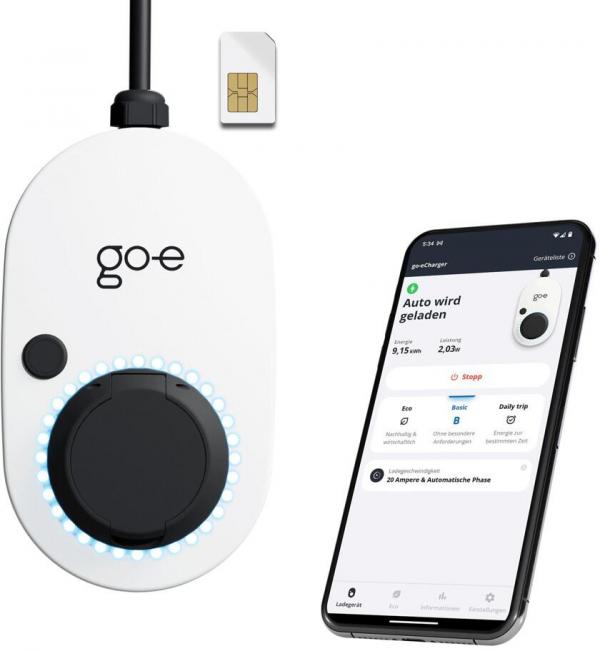 go-e Charger Gemini 2.0 Wallbox, 22 kW, weiß (CH-05-22-51)