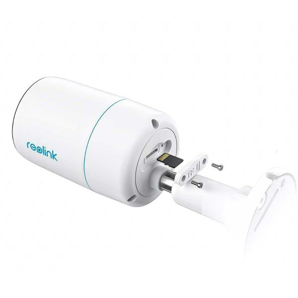 Reolink P330M Intelligente 4K PoE Bullet Kamera mit zwei Objektiven, Panoramasicht und Nachtsicht in Farbe, weiß