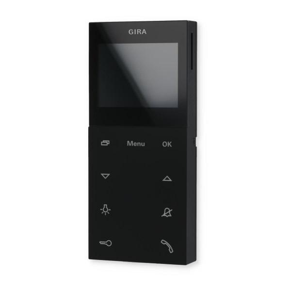 Gira 1239005 Wohnungsstation Video AP Plus System 55, schwarz matt