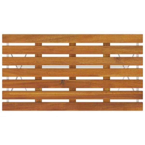 Bistrotisch Klappbar 100x54x71 cm Massivholz Akazie und Stahl