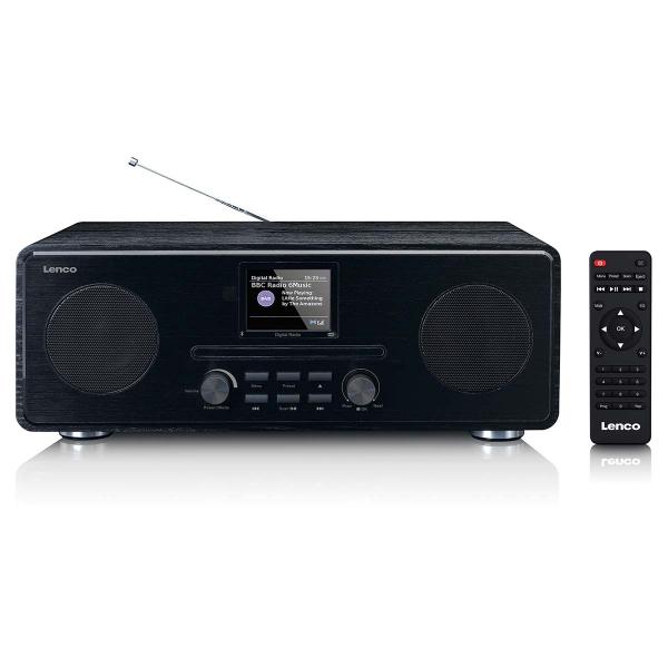 DAB+ FM-Radio mit CD-MP3-Player Bluetooth® Schwarz