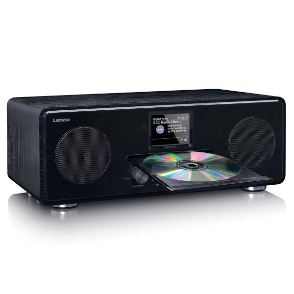 DAB+ FM-Radio mit CD-MP3-Player Bluetooth® Schwarz