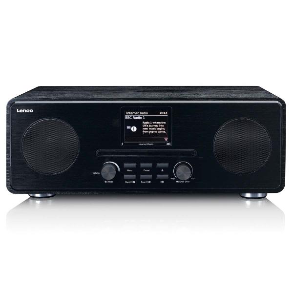 Internet / DAB+ / FM Radio mit CD-Player und Bluetooth® Schwarz