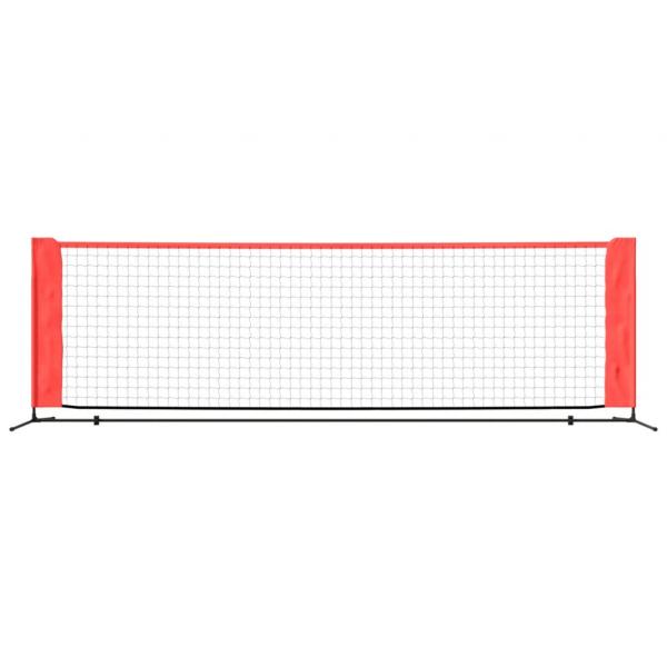 Tennisnetz Schwarz und Rot 300x100x87 cm Polyester