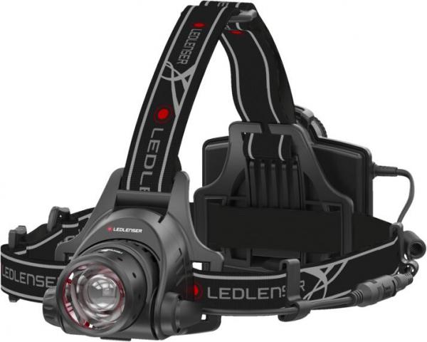ARDEBO.de LED Lenser Wiederaufladbare, fokussierbare Stirnlampe für den Alltagsgebrauch, schwarz (H14R.2)