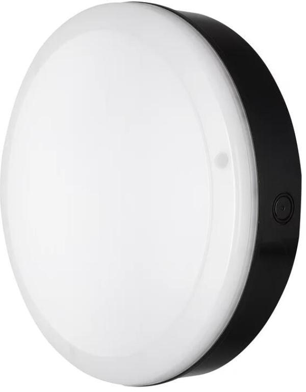 ARDEBO.de LEDVANCE Aufbauleuchte, 15W, 230V, rund, schwarz (SF BLKH S 300 P 15W 840 BK IP65)