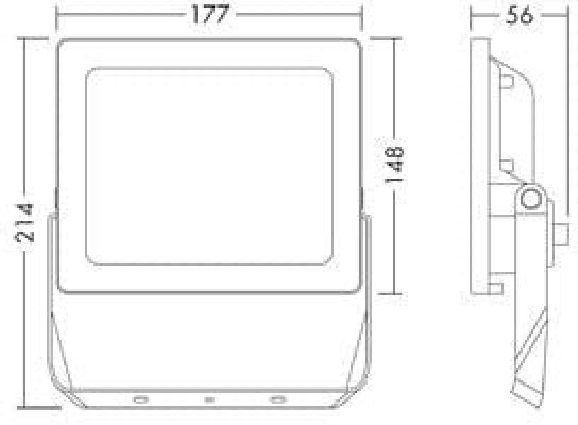 Thorneco LEONIE VARIOFLEX LED Fluter, 40 Watt, 5005 Lumen, 4000K, schwarz (96635647)