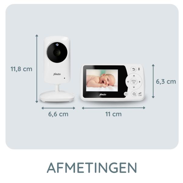 Babyphone mit Kamera und 2,4"-Farbbildschirm