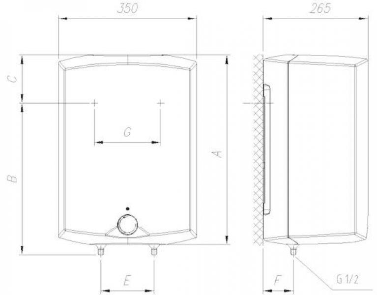 Gorenje GT 10 O/D Warmwasserspeicher (druckfest), 9,8 l, EEK: A, 2kW