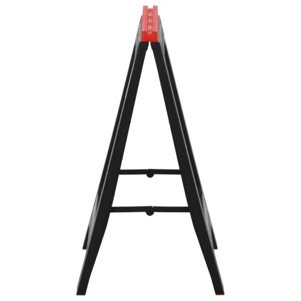 Arbeitsböcke 2 Stk. Klappbar Schwarz & Rot Polypropylen 350 kg