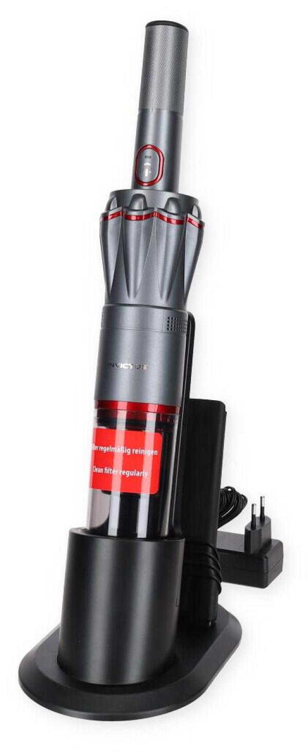 INVICTUS ONE BLDC 1000 Handstaubsauger, Set 9-teilig, 90 W, One-Klick-Brush System, Quick-Clean-Funktion, HEPA-Filter, grau